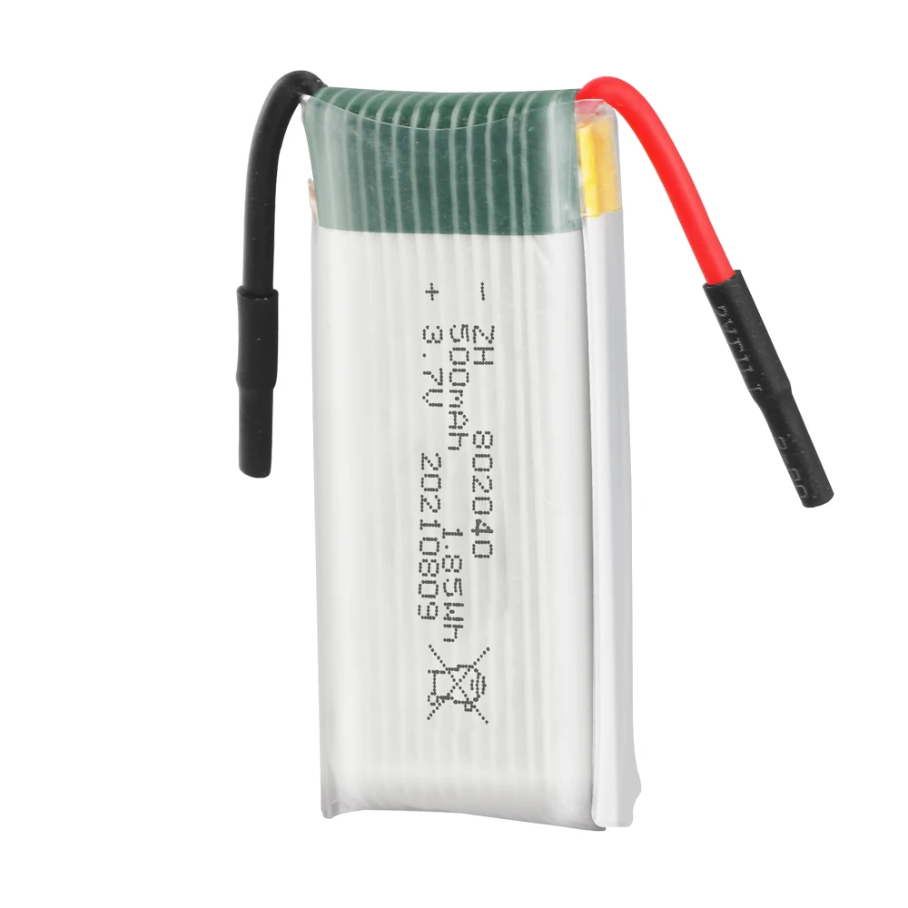 

Factory Price 802040 Li Polymer Battery 3.7V 500mAh 30c Rechargeable Small Lithium Polymer ion Battery Cells Pack for RC Drone