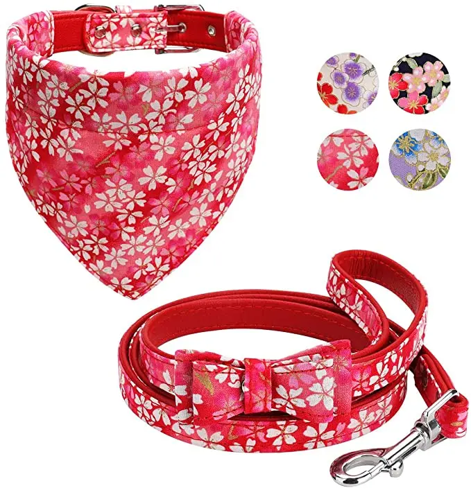 

High quality Removable Washable Triangle Towel Collars Japanese Style Cat Dog Collar dog collar bandana, Color in stocks