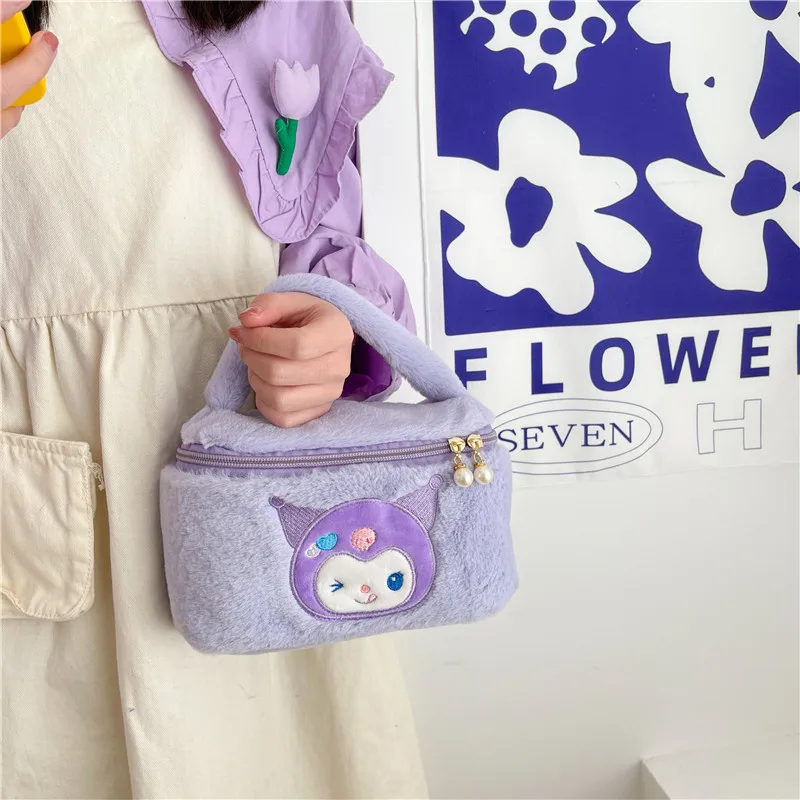 

New Sanrio Gift Bags Stuffed Animals Soft Cute Sanrio Makeup Bag Kids Birthday Sanrio Tote Bag