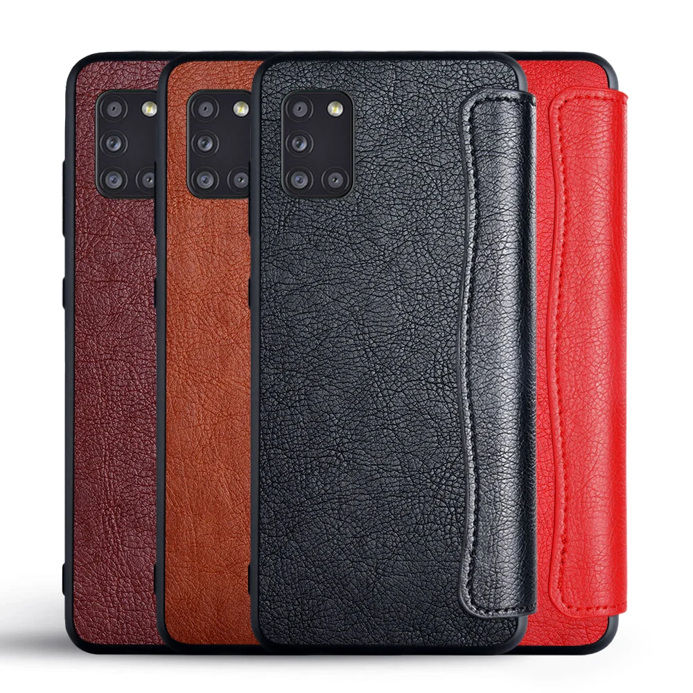 

Case for SAMSUNG Galaxy A31 A315F Flip Cover Leather with Card Slot No Magnet for SAMSUNG Galaxy A31 A315F Case Funda Coque