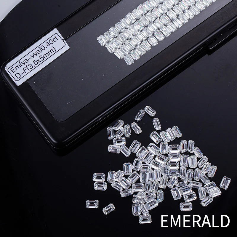 

3x2mm - 6x4mm DEF VS Melee Emerald Cut Lab Grown Diamond