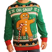 

2019 Christmas Crew Neck Long Sleeve Knit Casual Sweater Men