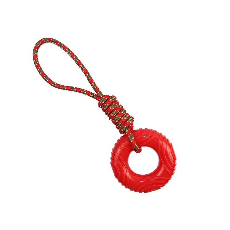 

Pet Training Toy Pet Chew Toy Ball With Rope Dog Toy, Blue green purple / custom