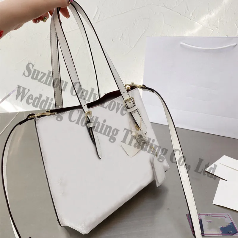 

Ladies New Genuine Leather Houndstooth Handbags One Side Shoulder Bag For Women Three Straps Momy Big Capacity Tote Bags 2021