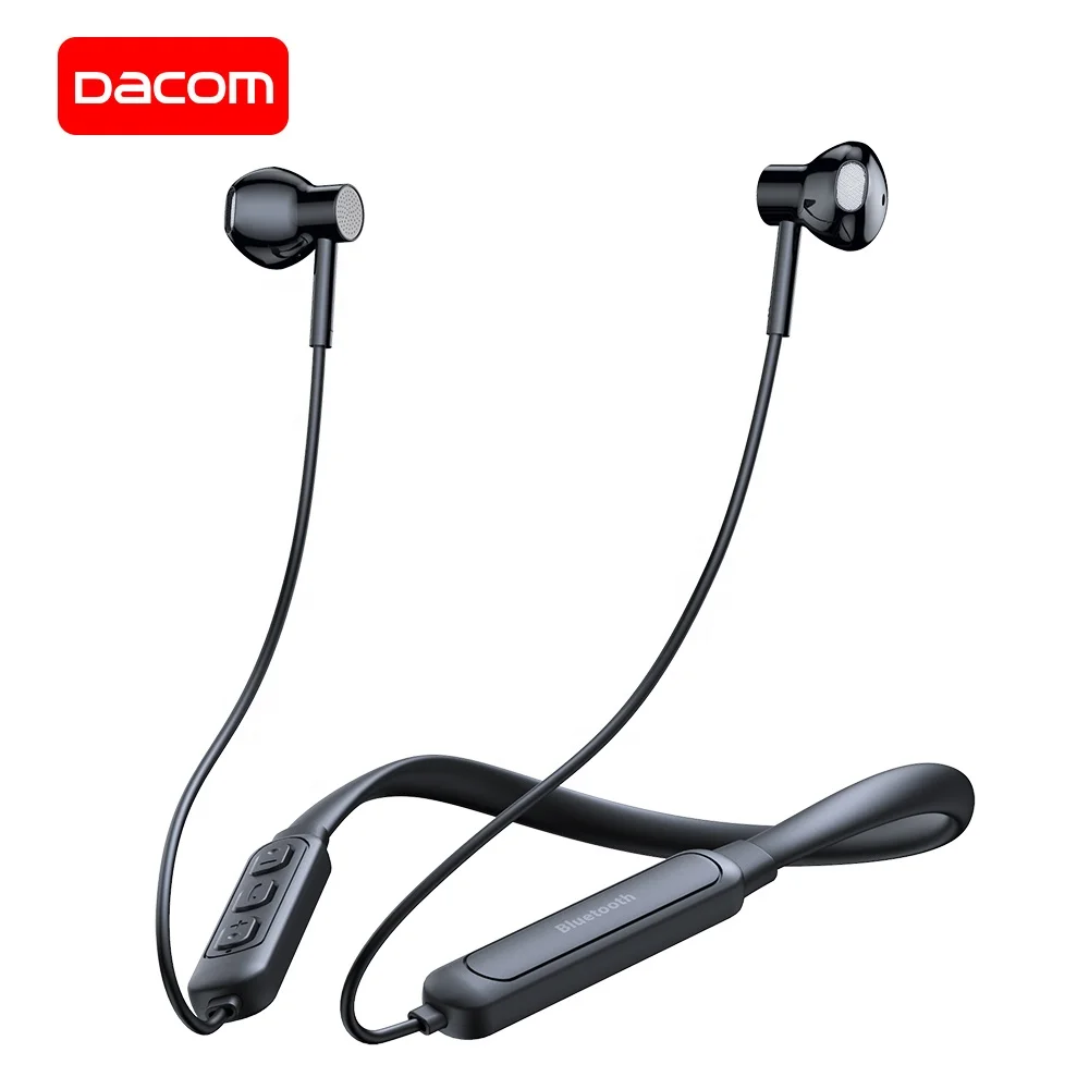 

dacom ucomx neckband bluetooth headset cheap price earphone stereo headset, Black