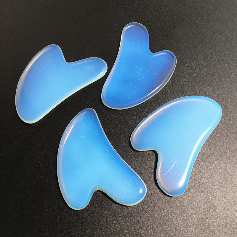 

OEM Factory opalite heart shape gua sha facial device hand massager