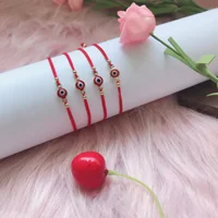 

simple red evil eyes design lucky thin red thread red cord string bracelet