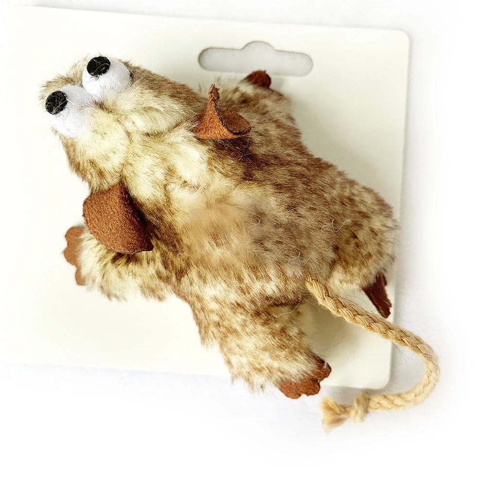 
Supplied new popular hunt interactive fluffy stuffed training mouse cat toys 