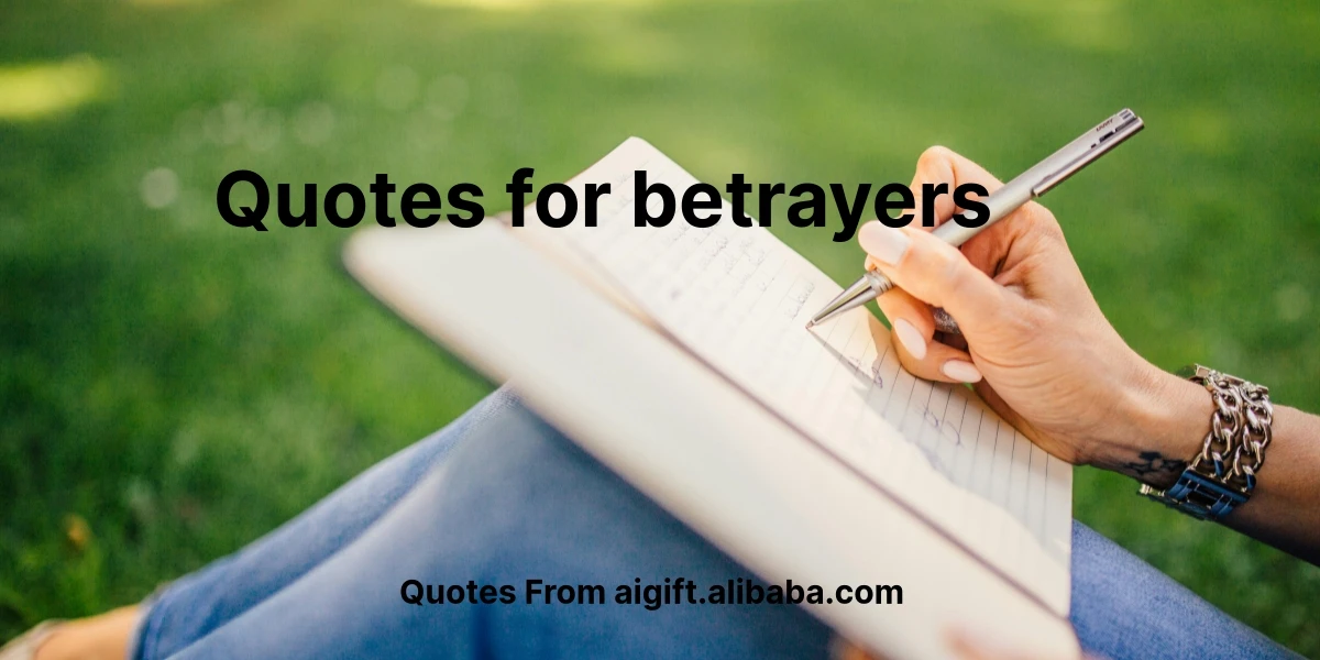 quotes for betrayers