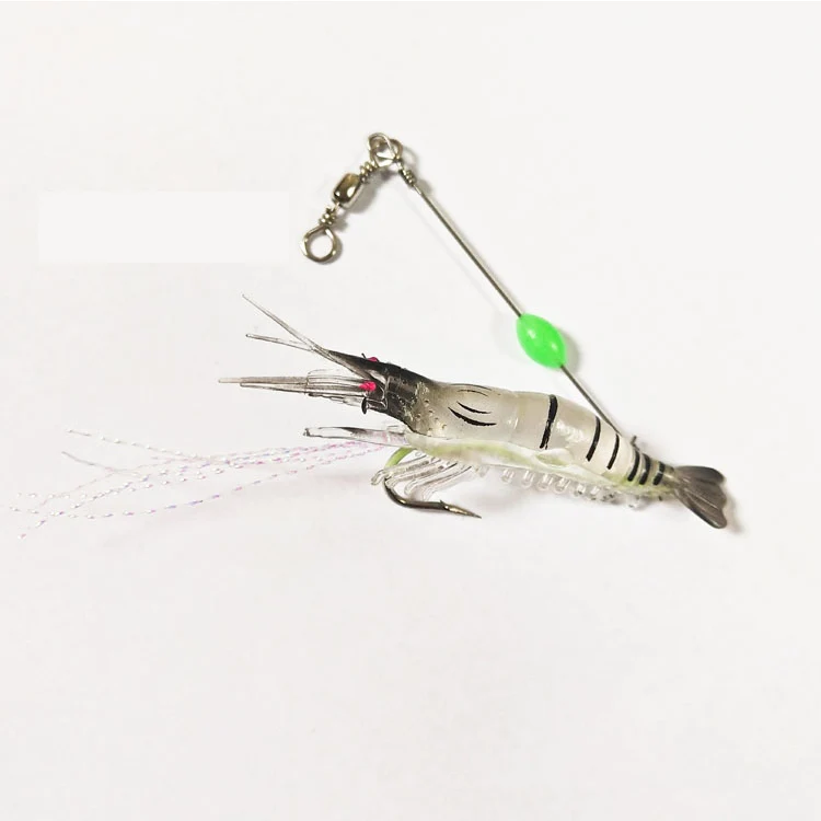 

9.5cm 6.5g Soft Shrimp Bait Artificial minnow swim fishing lure Bionic swimbait, 7 colors on stock or customized