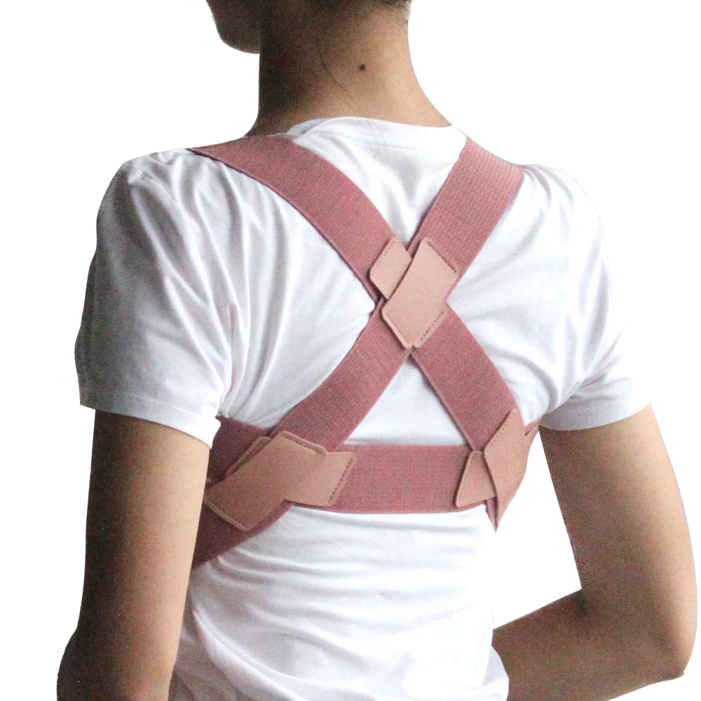 

Chinese manufacturer lower posture corrector back support, Black, pink