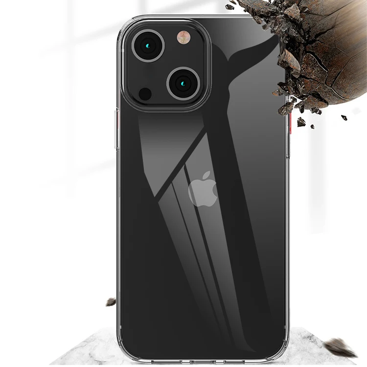 

1.5mm Hard clear acrylic Tpu Pc Shockproof transparent Mobile phone case For iPhone 13 13 pro 13 pro max 13 mini