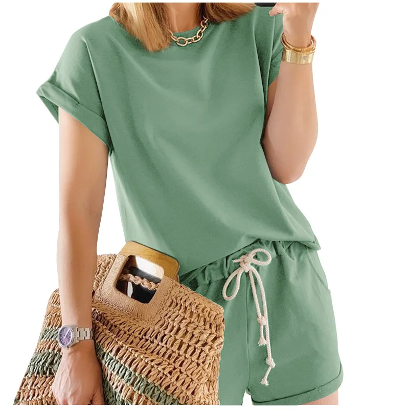 

Panic Buying Champagne Color Ivory Color Loose two-piece pajamas