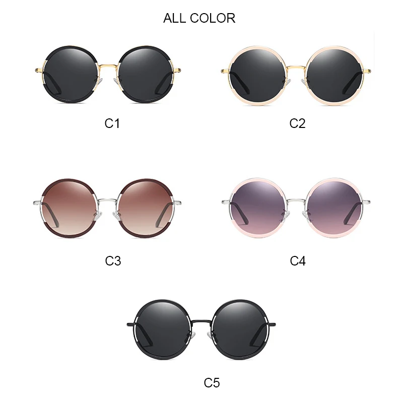 

2022 New Fashion Metal Sunglasses Women Men Trendy Round Sunglasses Vintage Outdoor Sunglasses
