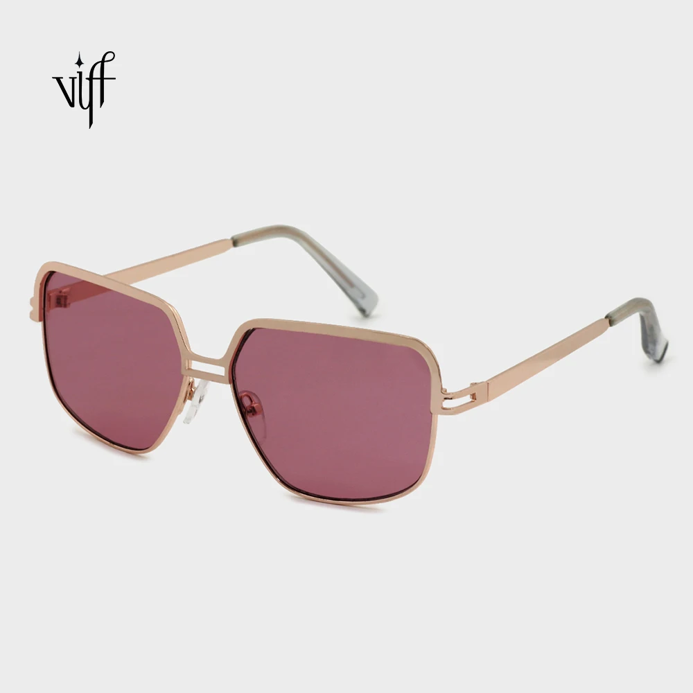 

VIFF HM18457 Hot Sales Vintage Sunglasse men women rectangle metal frame UV400 sun glasses