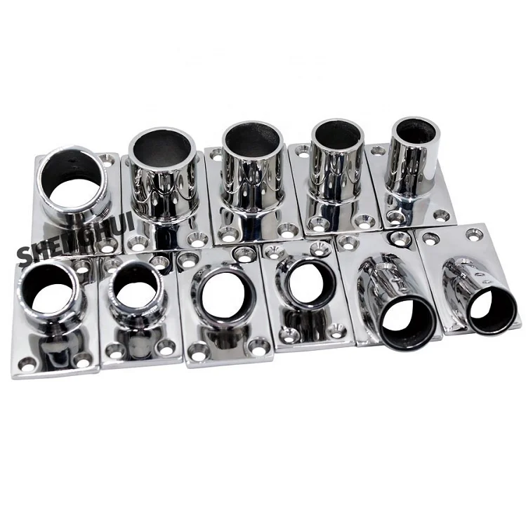 316 Stainless Steel Boat Yacht Marine Tube Rectangular Base Rail Fitting 30 Degree Buy Marine