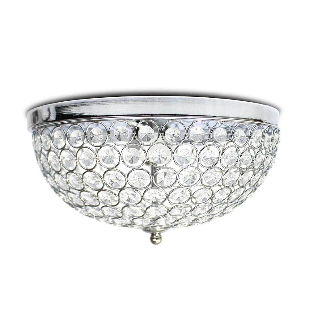 luxury 3 lights Chrome K9 Crystal flush mount Crystal ceiling lights