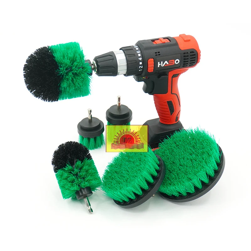 

Tianzhu Factory 6 Pcs Brush for Drill for Cleaning drill cleaning brush power scrubber set, Black/white/blue/green/red/yellow or customized