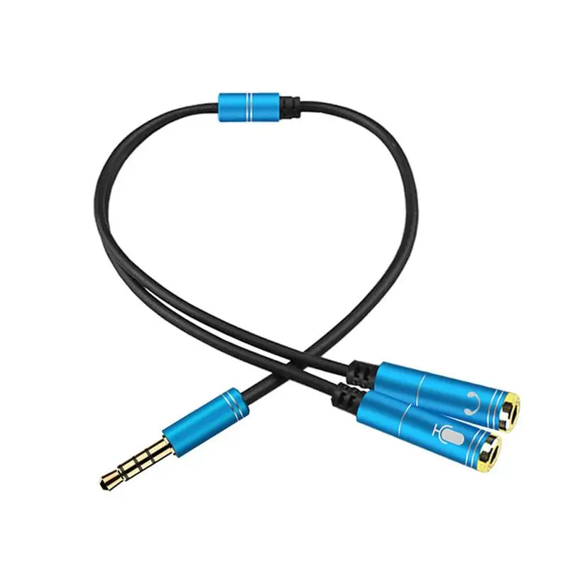 

3.5mm Audio Splitter Cable for Computer Jack 3.5mm 1 Male to 2 Female Mic Y Splitter AUX Cable Headset Splitter Adapter