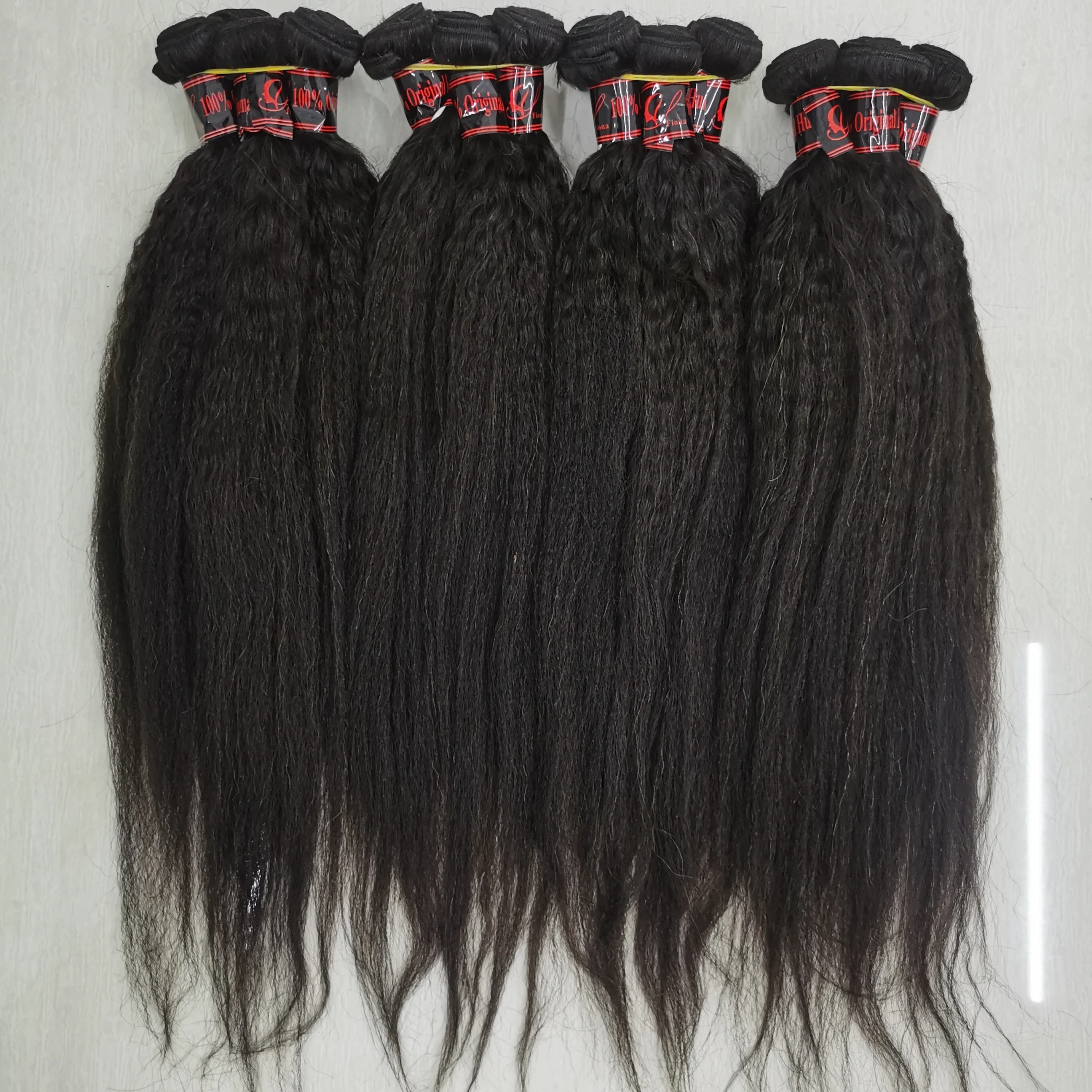 

Letsfly Kinky Straight Human Hair 40g/pcs Cheap Long Remy Hair Bundles Weft Cheap Bulk buy 20PCS Factory WholesalesFree Shipping