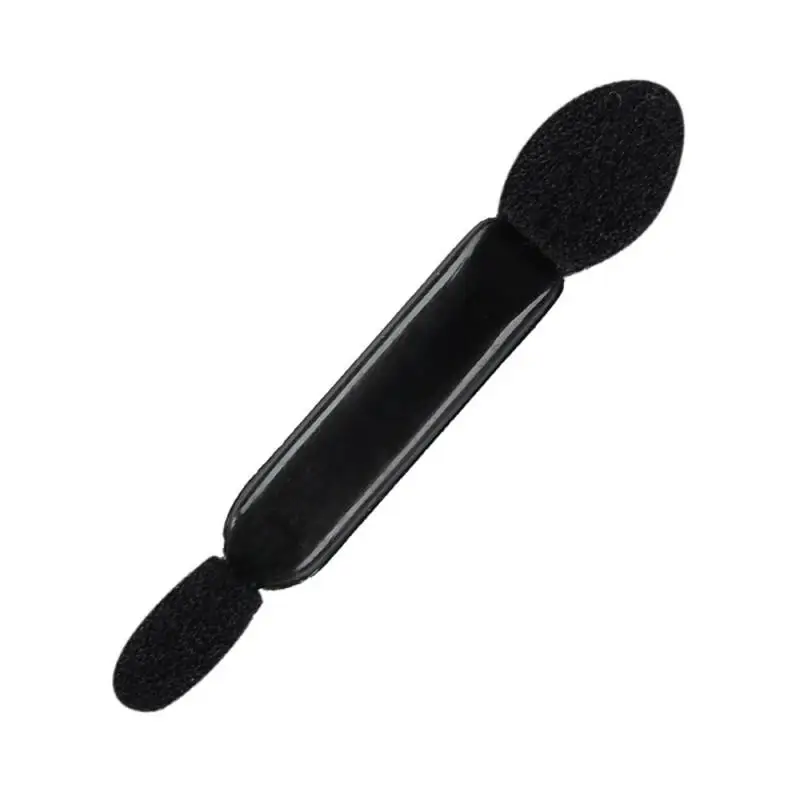 

Professional 1 piece/wholesale double-headed sponge eyeshadow mixed eyeliner eyelash eyebrow brush makeup tool, Black