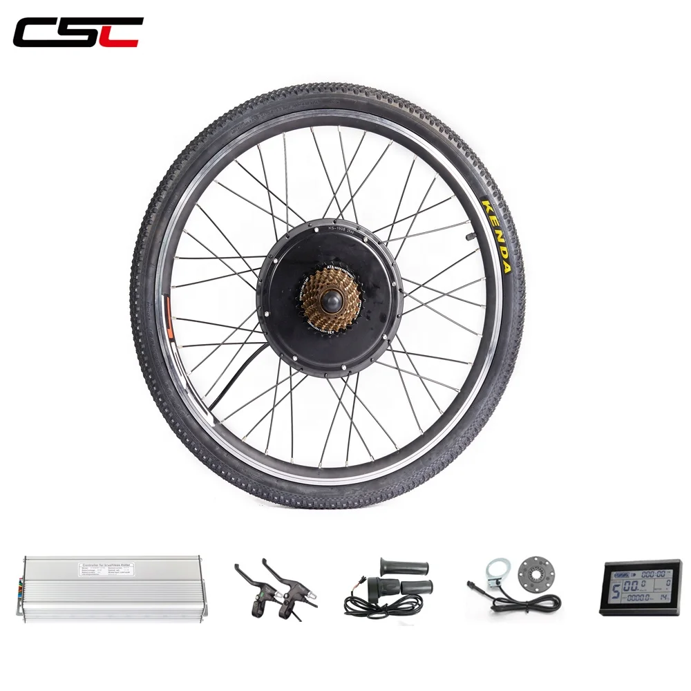 

CSC MTB front or rear wheel hub motor e-bike conversion kit 48V 1500W with tyre for electric bicycle