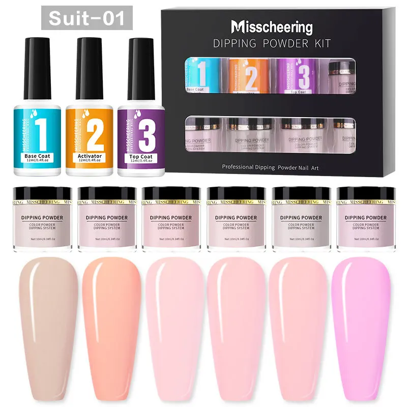 

Nails Dipping Powders System Start Kit Acrylic Nail Dip Powder Set, 6 colors