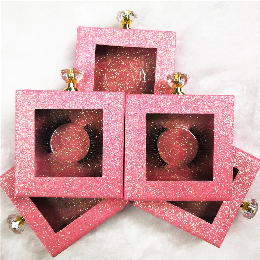 

False Eyelashes Custom Eyelash Magnetic Box 3d Mink Eyelashes with Eyeliner Private Label, Natural black