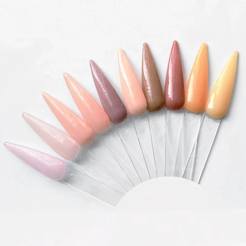 

1OZ /Bottle Package Fast Dry Nail Art Powder 10 Nude Colors 3 in 1 Gel Nails 3D Decoration Acrylic Powder Nail Dipping Powder