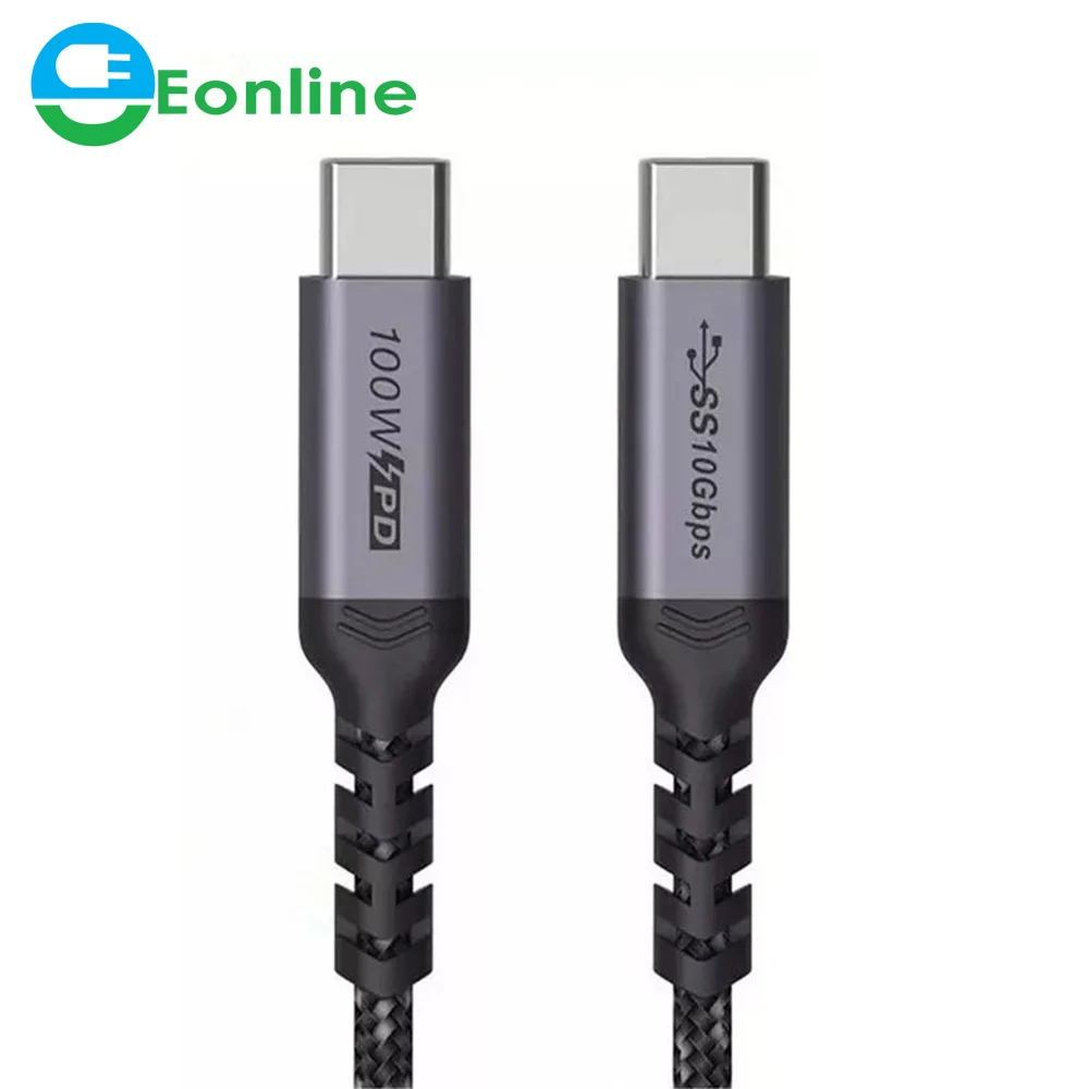 

EONLINE USB C to Type C Cable For Macbook Pro 5A PD 100W USB 3.1 Gen 2 Fast USB-C Cable For Samsung S10 Note20 PD 3.0 QC 4.0