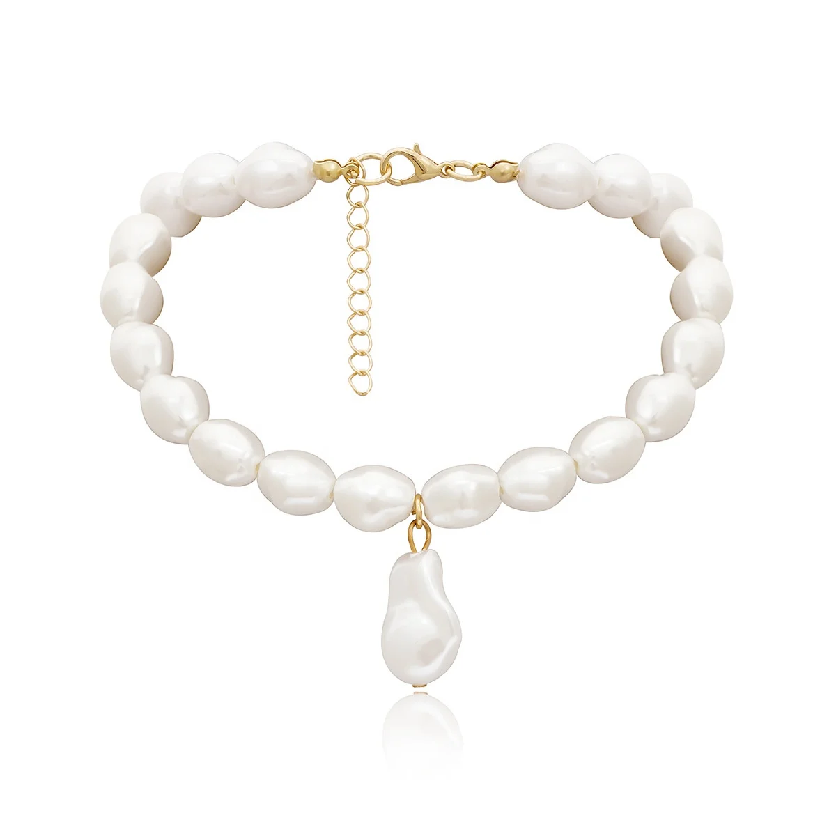 

Wholesale 2021 hot sell womens baroque pearl chockers necklace jewelry