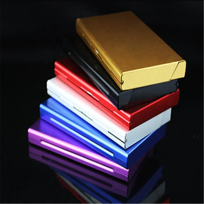 

Thin Fashion 20pcs Personality Creative Aluminum Alloys Cigarette Case, Red/gold/black/purple/sliver/blue