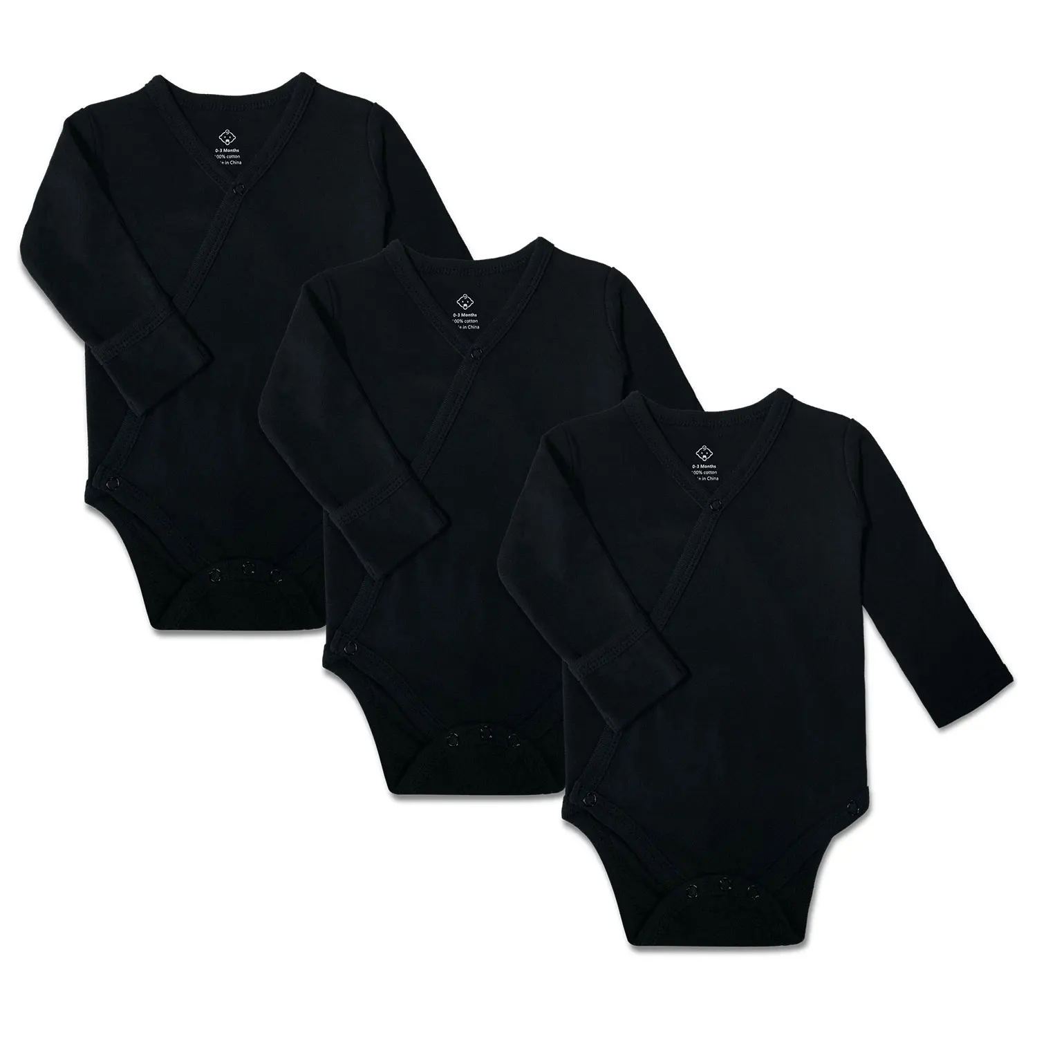 

2021 Boy and girl long sleeve infant romper baby bodysuit 100% cotton baby clothes, Black,gray