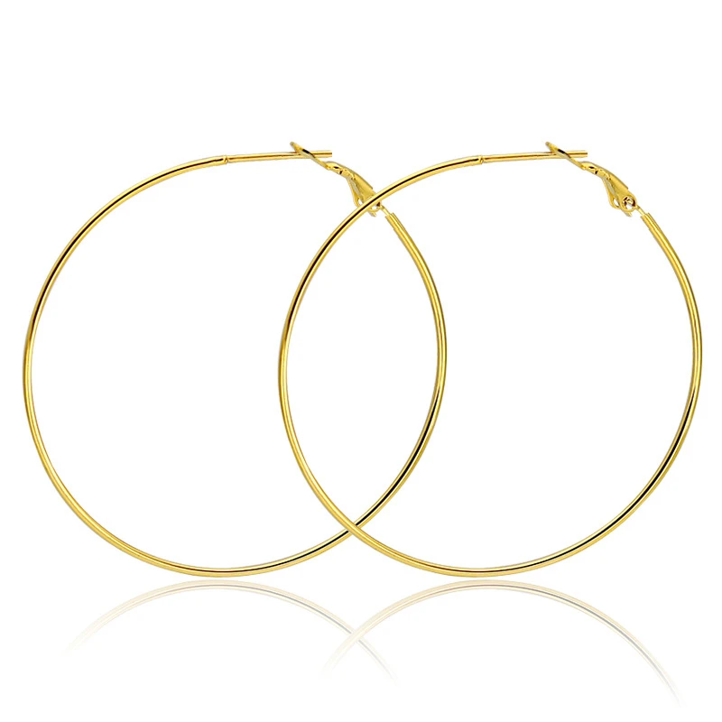 

Women 30-60mm Bulk Wholesale Round Hoop Earrings Gold