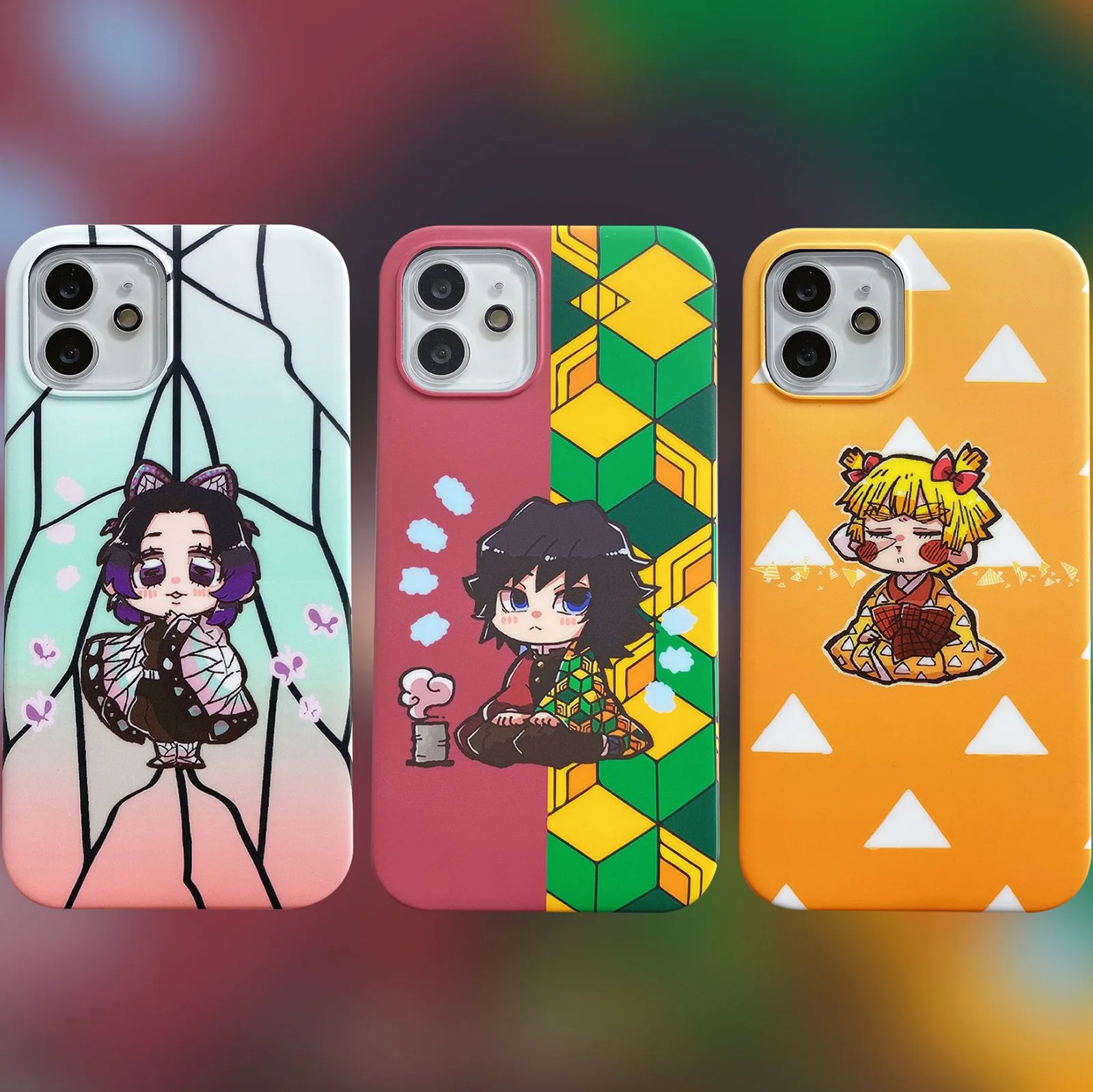 

Free Shipping - Japanese Animation Demon Slayer Kimetsu No Yaiba Soft Case for iPhone 12 11 Pro XS Max XR X SE 8 7 Plus, Colorful