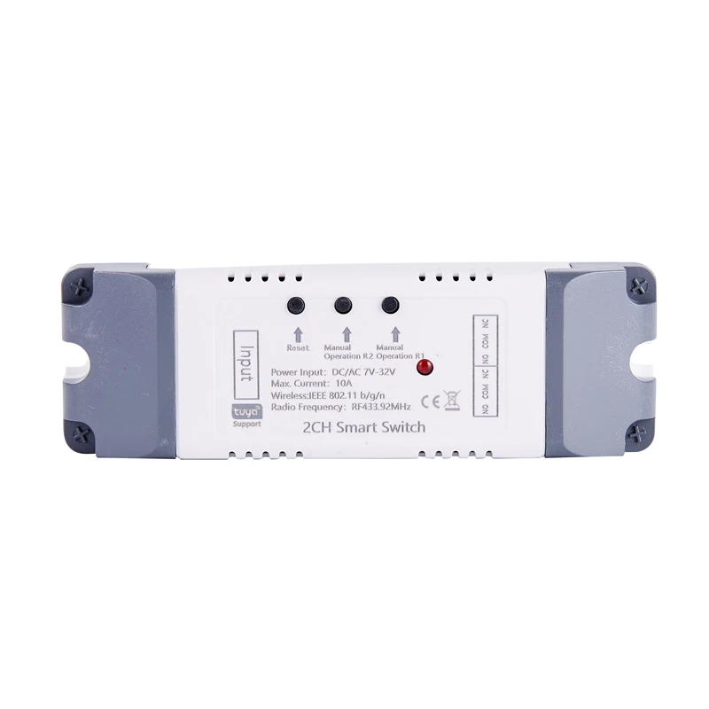 

Alexa Smart Switch Tuya Smart Home 2CH Wifi Switch 220V 7-32V 85-250V USB 5V 10A Wireless Relay Module