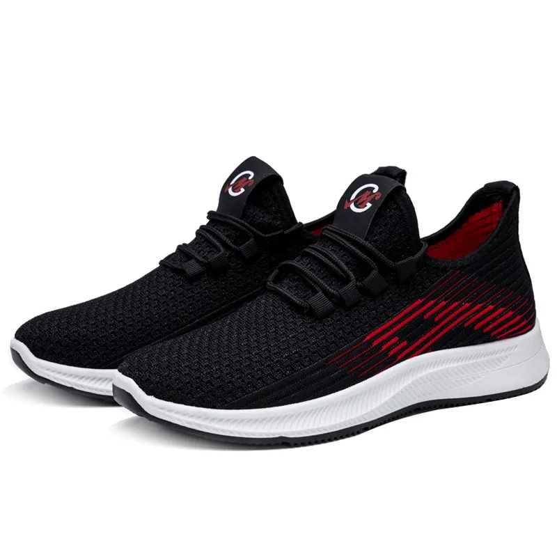 

Durable Lace-up Non-slip Mens Sports Running Shoes And Sneakers, 2 colors