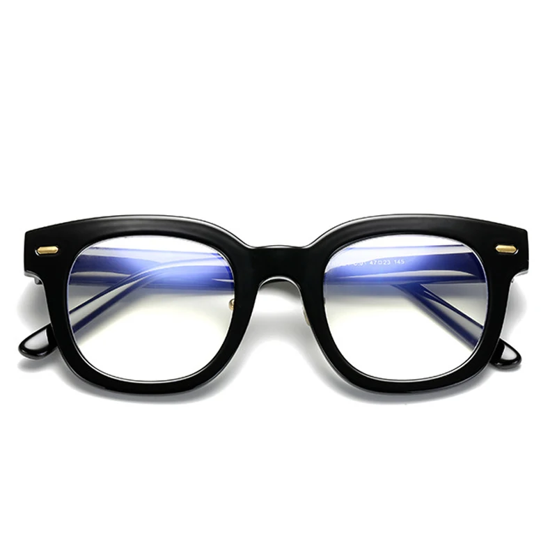 

HBK Anti Blue Light Blocking Filter Reduces Digital Eye Strain Fashion Men Optical retro acetate Myopia Glasses PG0539