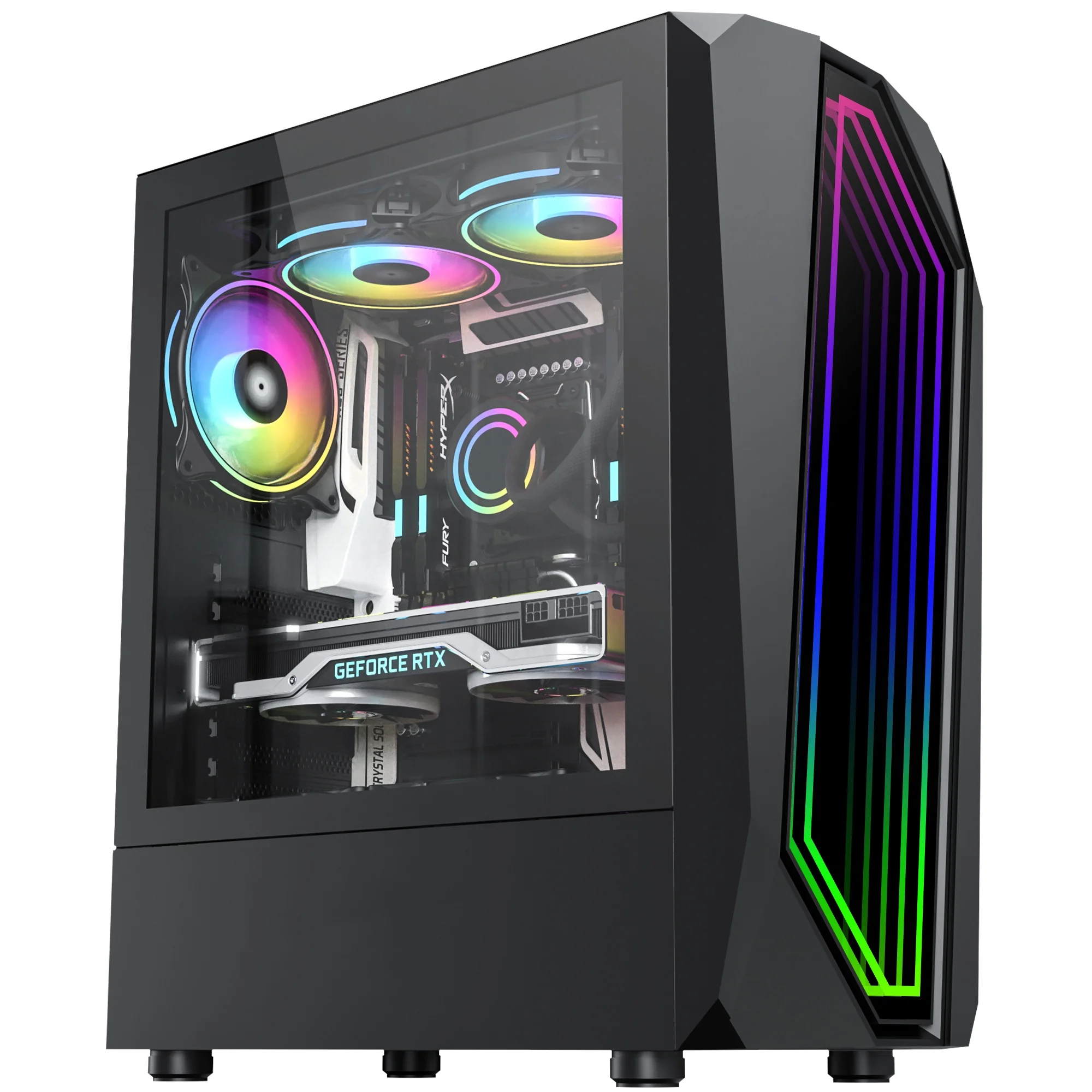 

2022 New Design Power pc Case Gabinetet PC Gaming Hardware Gaming Computer Case & Towers