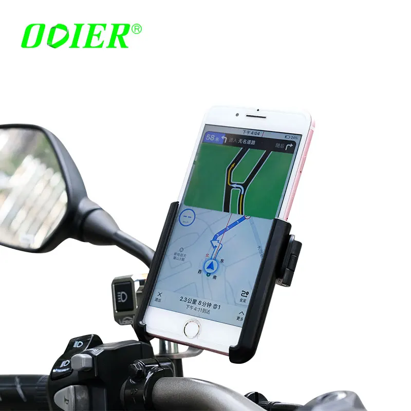 

ODIER Smartphone Bracket Phone Universal Bike Bicycle Mount/Holder cp holder for motorcycle phone, Black