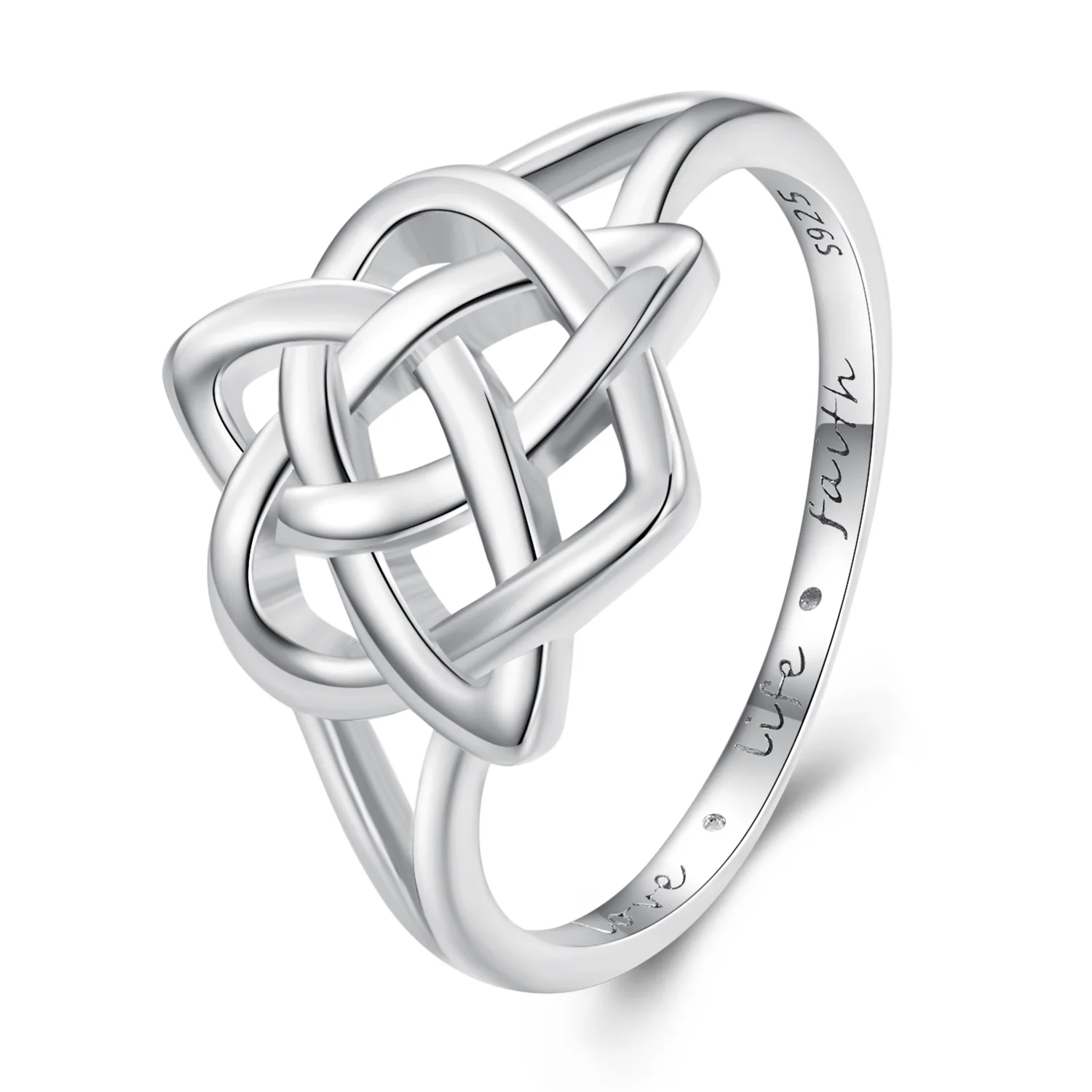 

925 Sterling Silver Celtic Knot Ring Designer Rings Classic Rings