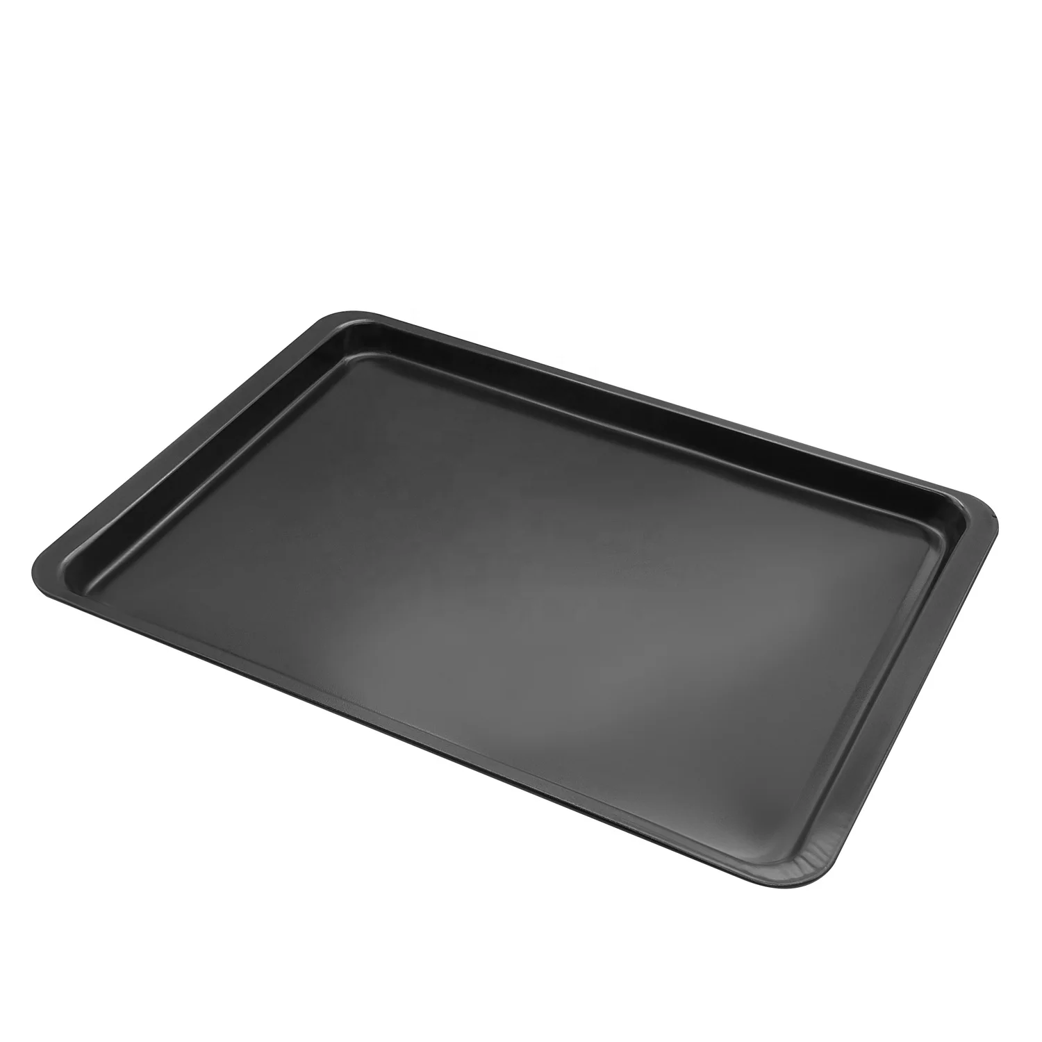 

14.5 Inch Gold and Black Metal Non Stick Coating Biscuit Baking Pans Baking Pizza Cake Tray, Gold,black