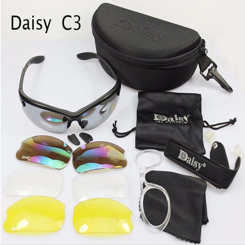 

New Fashion Outdoor Hiking Trekking Climbing Glasses Shooting Cycling Windproof Tactical Sports Goggles With Polarized Lens