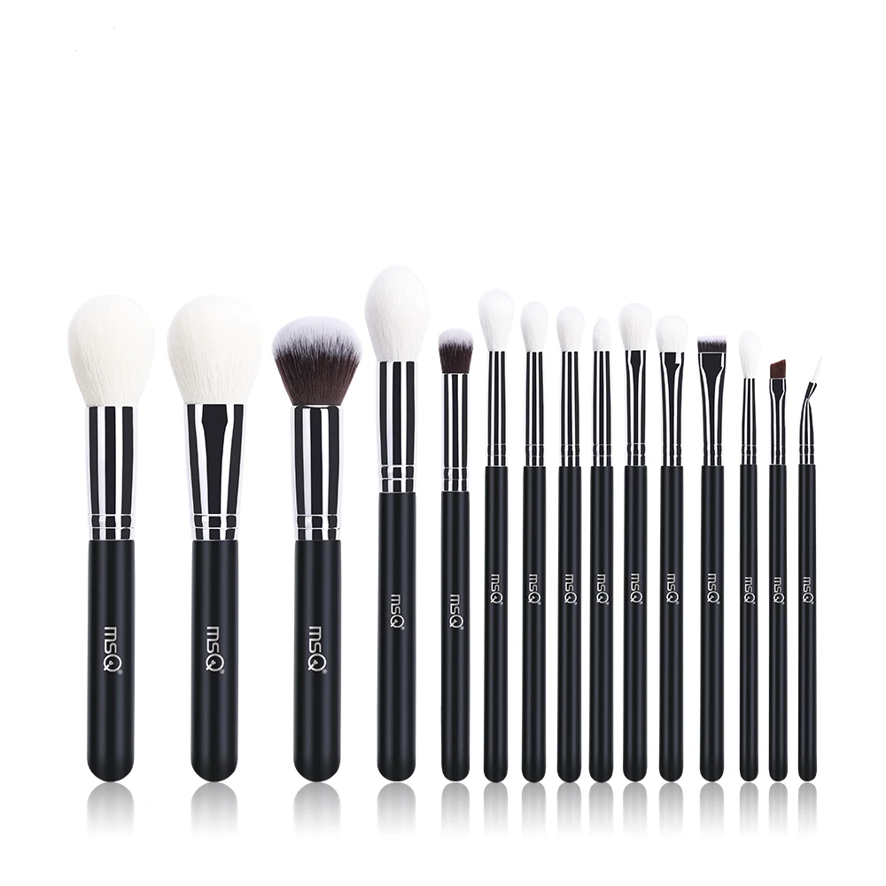 

HZM 15pcs High End Goat Hair Makeup Brush Set Wholesale Makeup Brushes Private Label, Customized