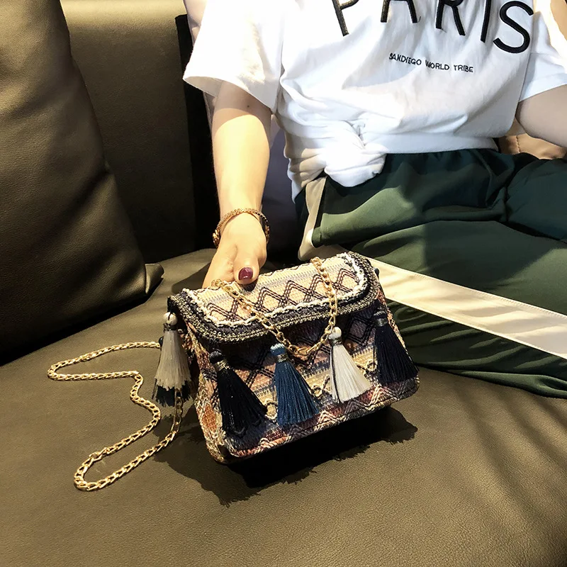 

2020 weave handbags for women designer purses and ladies handbags ladies summer fashion handbags, 1/2