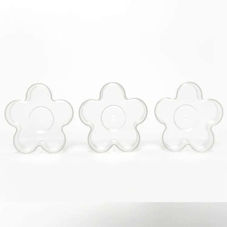 

flower shaped polycarbonate plastic candle tealight cups