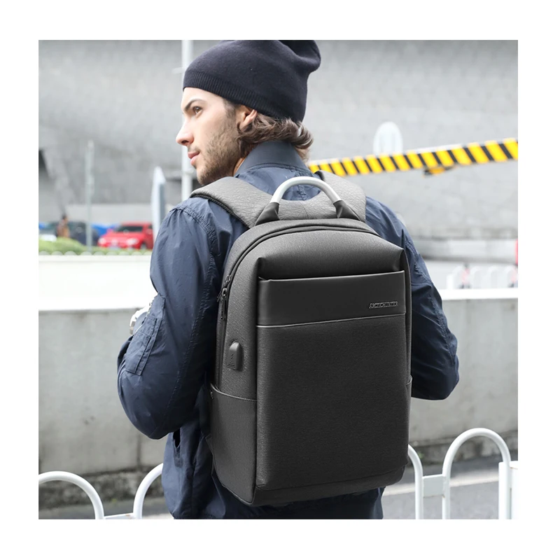 

Factory Direct Sale Wholesale Bagpack Simple Design Light Weight Oxford Nylon Custom Logo USB Laptop Backpack Bag, Black,dark grey,blue