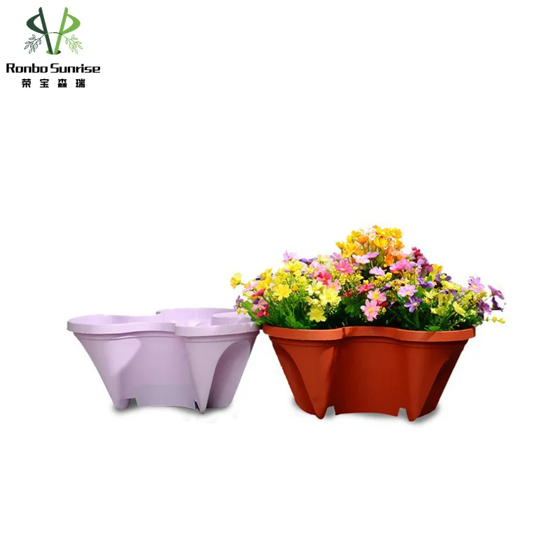 

Ronbo Sunrise PP Wholesale Durable Colorful Outdoor Hydroponic System Vertical Tower Garden Planters, As picture or customized