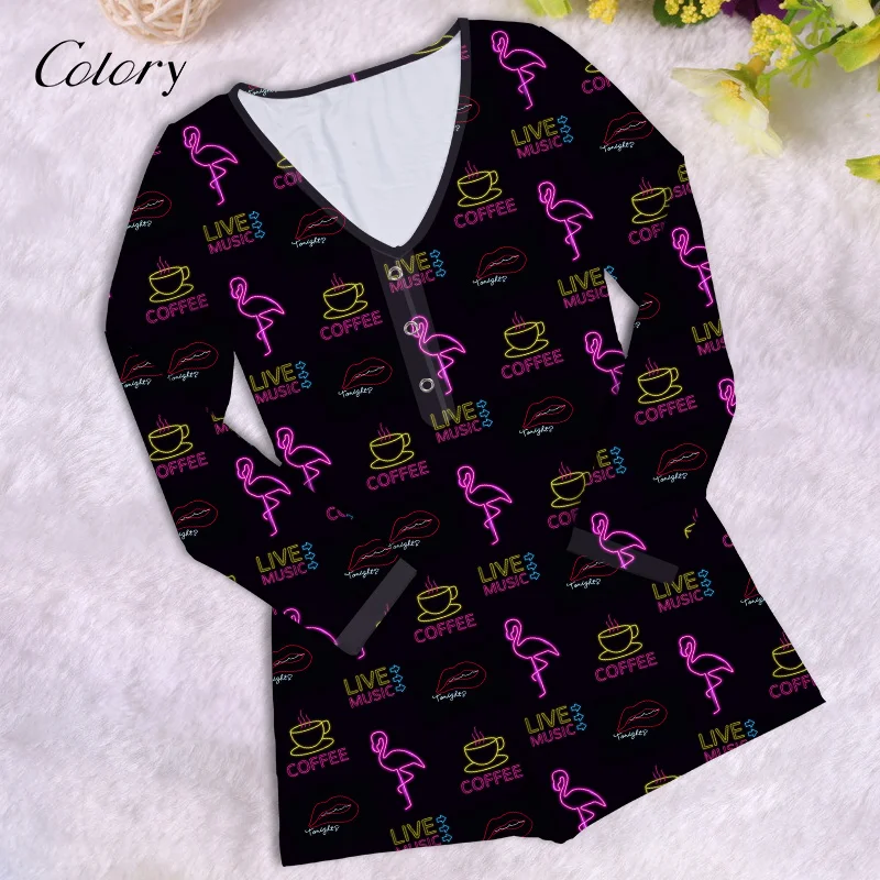 

Colory Pajama Sexy Rompers For Women 2020 Fashion Clothing, Picture shows