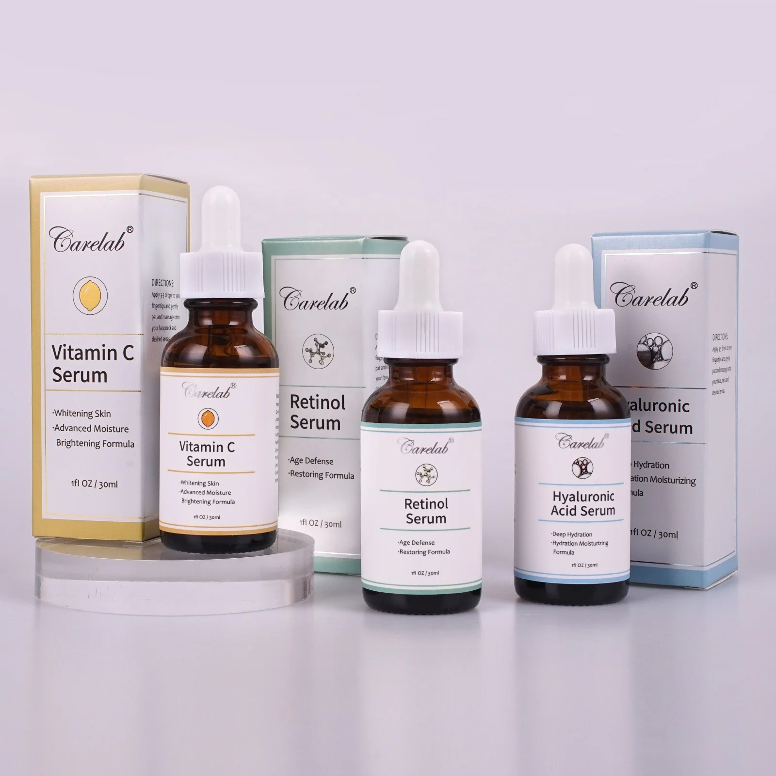 

OEM Custom Vegan Anti Aging Facial Serum Organic Whitening Anti Wrinkle Vitamin C Face Serum